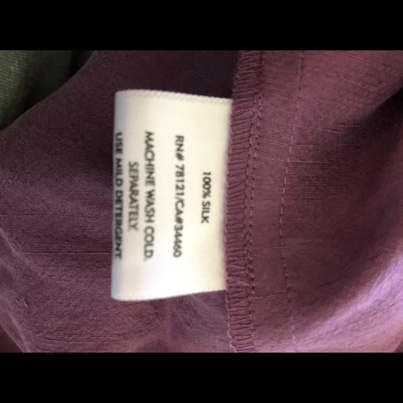 Eileen Fisher Silk Straight Skirt, Purple, PP, NWT - Picture 5 of 6